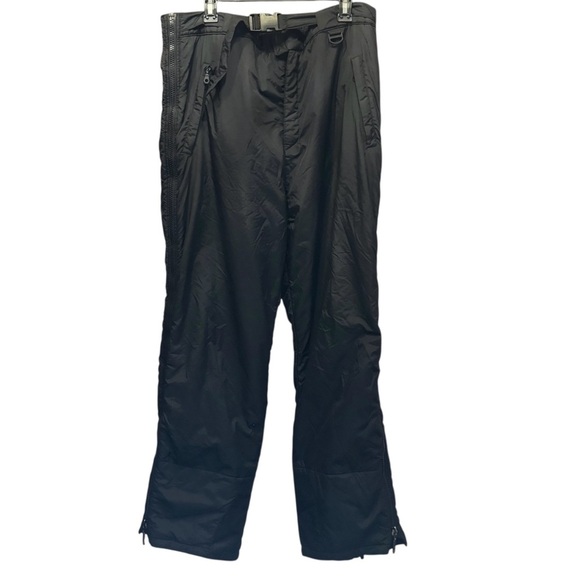 BLACKBEAR Men's XL Black Snow Insulated Lined Active Ski Straight/Boot Pants - Picture 1 of 13